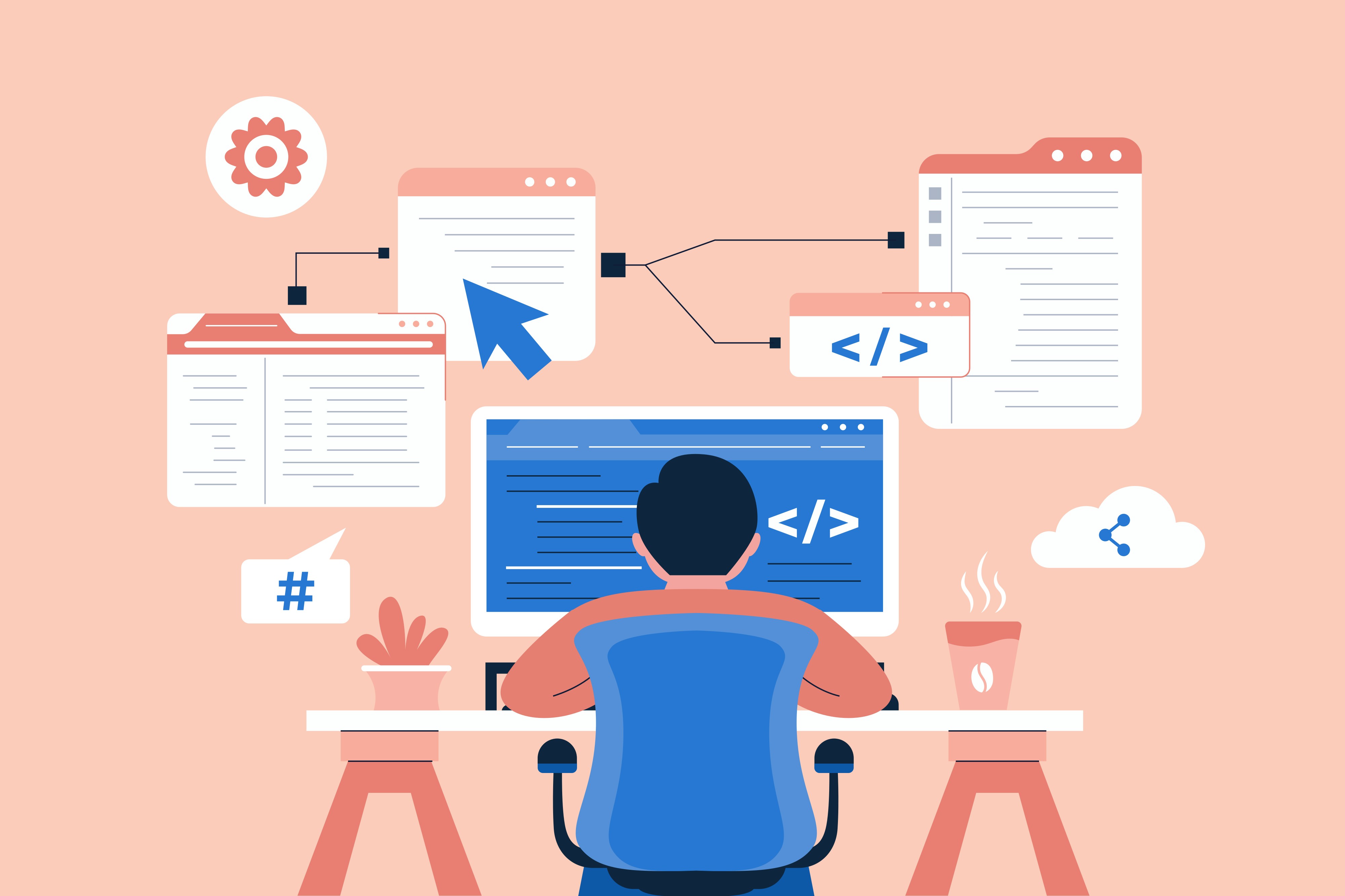 On-page SEO optimisation showing meta tags and content structure